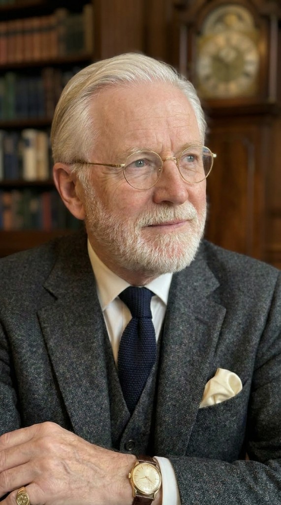 Edmund Ashford-Hale at his desk